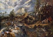 Peter Paul Rubens Gewitterlandschaft mit Philemon und Baucis Spain oil painting artist